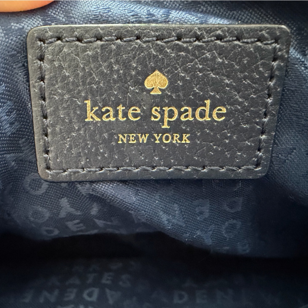 kate spade Navy and Cream Two-Tone Leather Crossbody - Picture 7 of 7